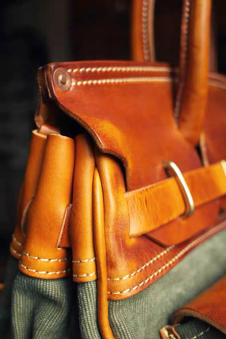 Heritage Canvas Leather Carryall