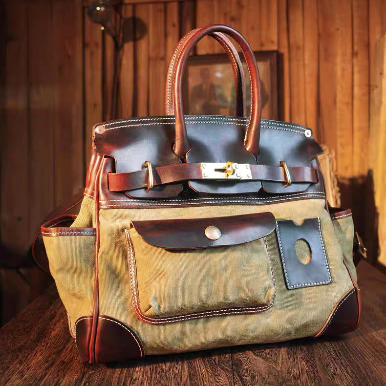 Heritage Canvas Leather Carryall