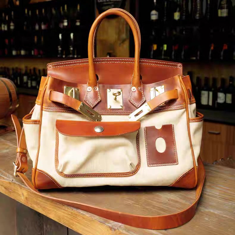 Heritage Canvas Leather Carryall