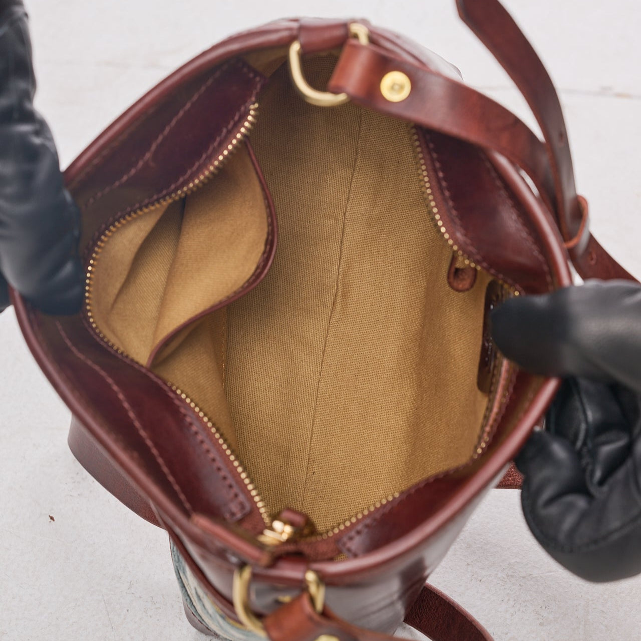Rugged Cowhide Leather Crossbody Bag