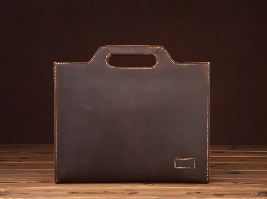 Crazy Horse Leather Business Briefcase