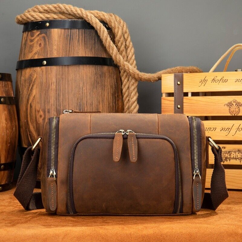 Men's Retro Leather Shoulder Bag