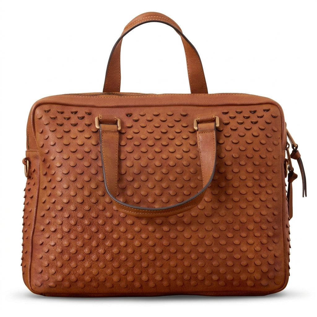Cowhide Leather Work Bag by Cortfashion
