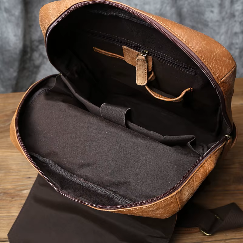 Handcrafted Leather Backpack – Unisex & Travel-Ready