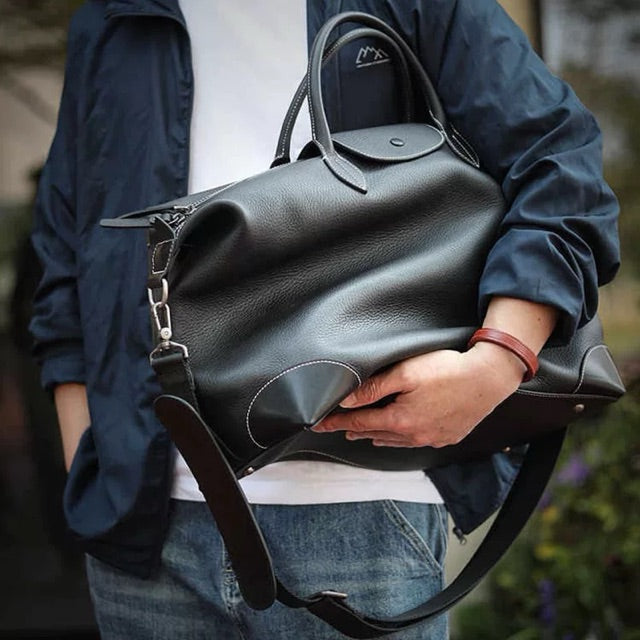 The Voyager Leather Weekender