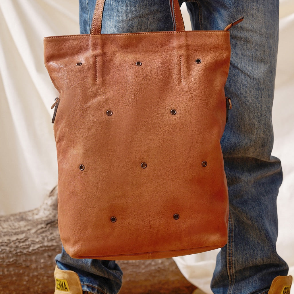 Cowhide Leather Tote Bag