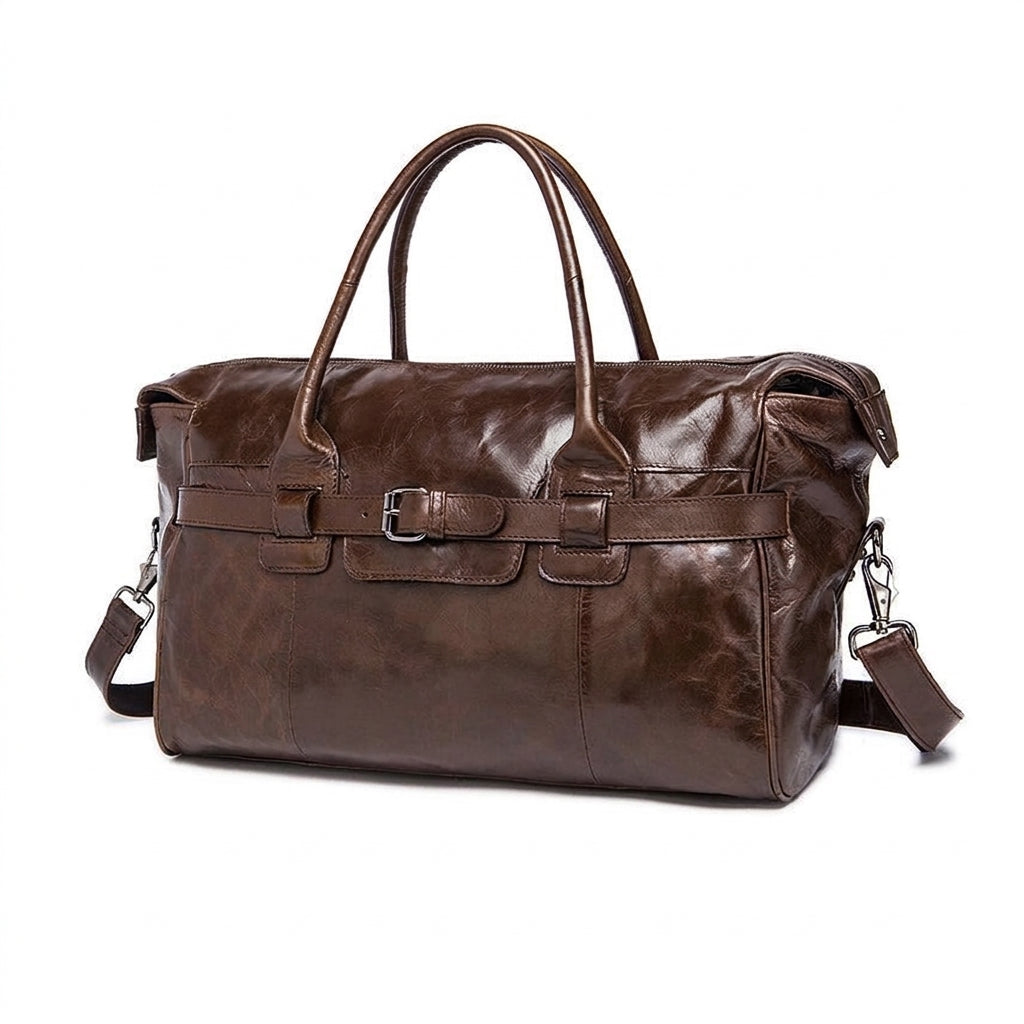 Full Grain Leather Travel Bag by Cortfashion