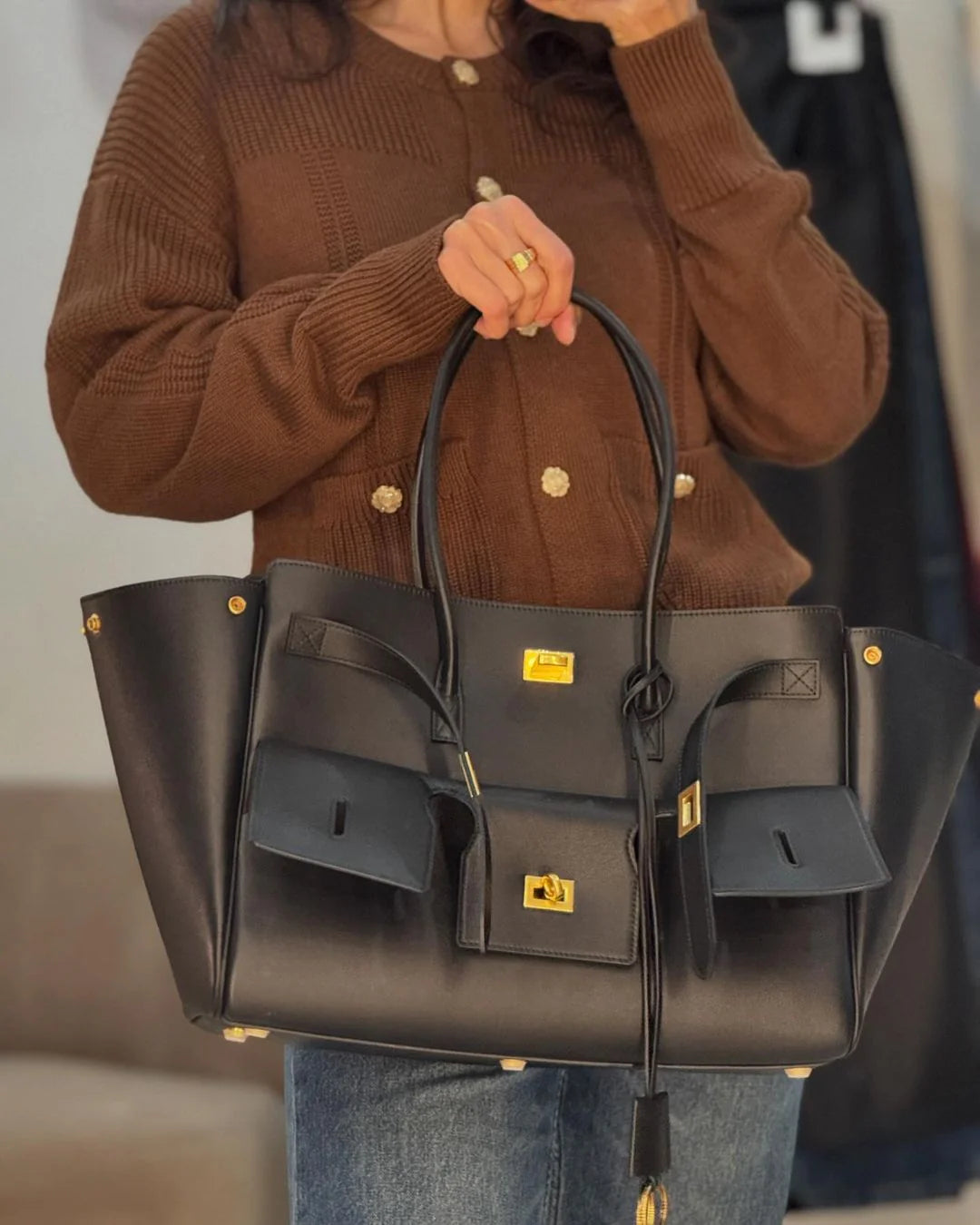 Sophisticated Leather Tote