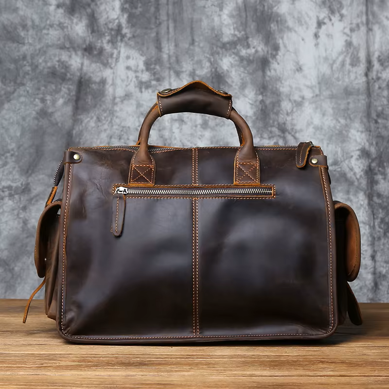 Vintage Leather Messenger Bag