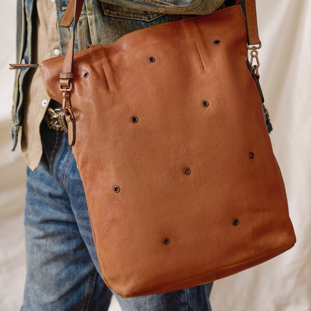 Cowhide Leather Tote Bag