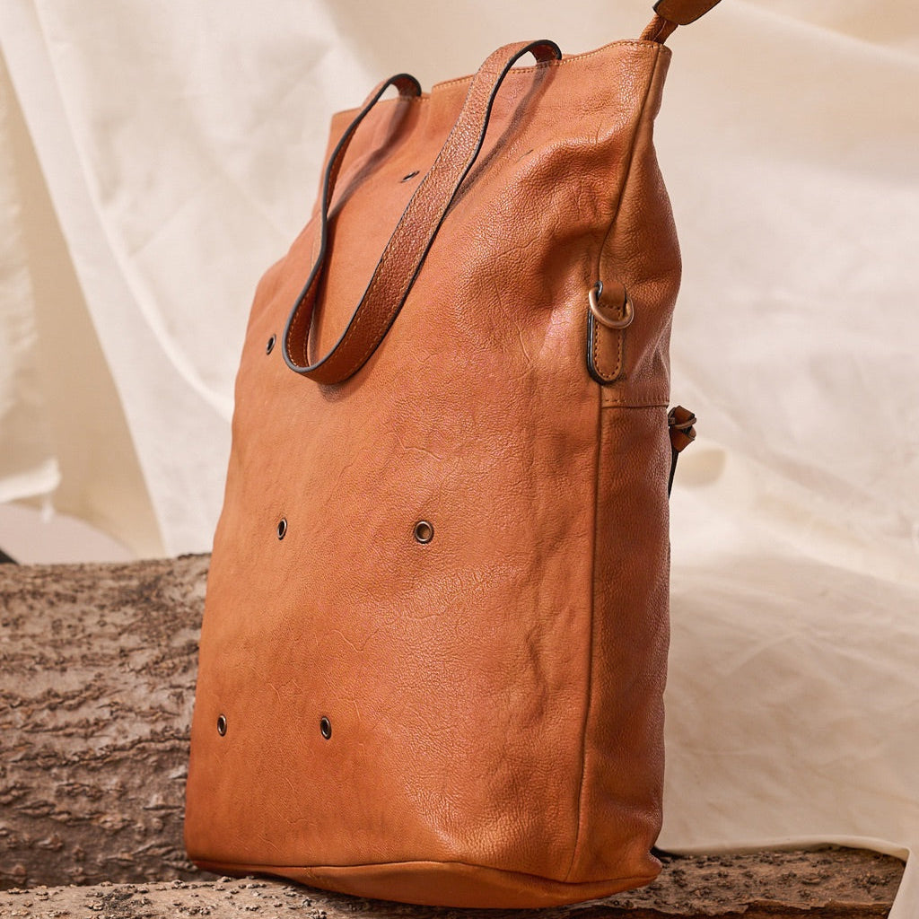 Cowhide Leather Tote Bag