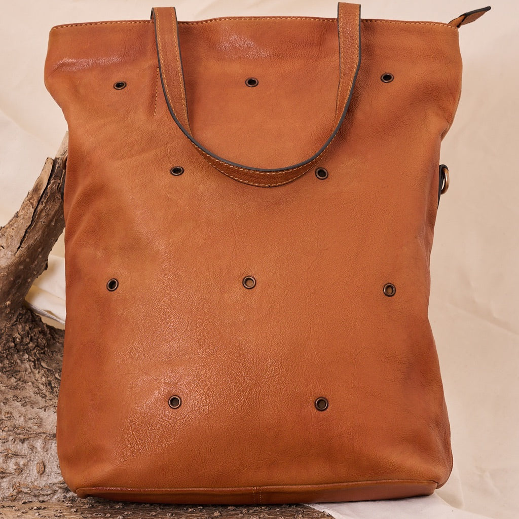 Cowhide Leather Tote Bag