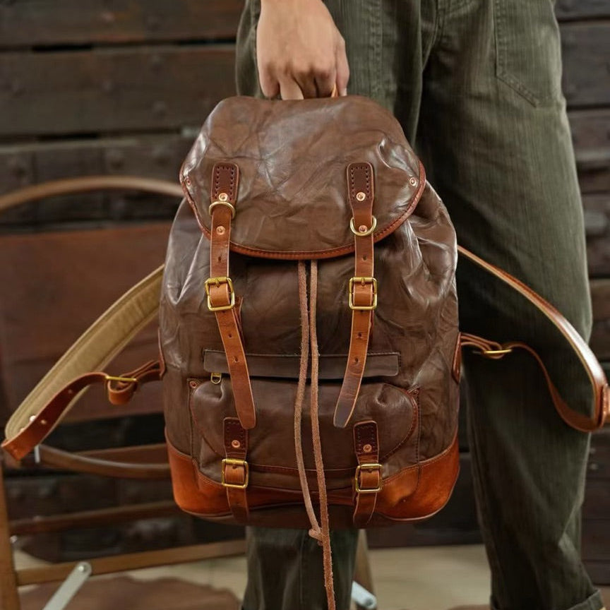 Frontier Full-Grain Leather Backpack