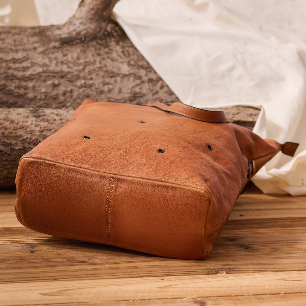 Cowhide Leather Tote Bag