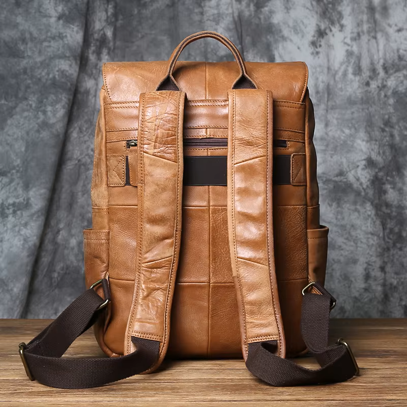 Handcrafted Leather Backpack – Unisex & Travel-Ready
