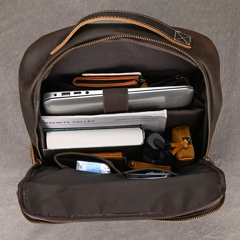 Premium Cowhide Leather Backpack