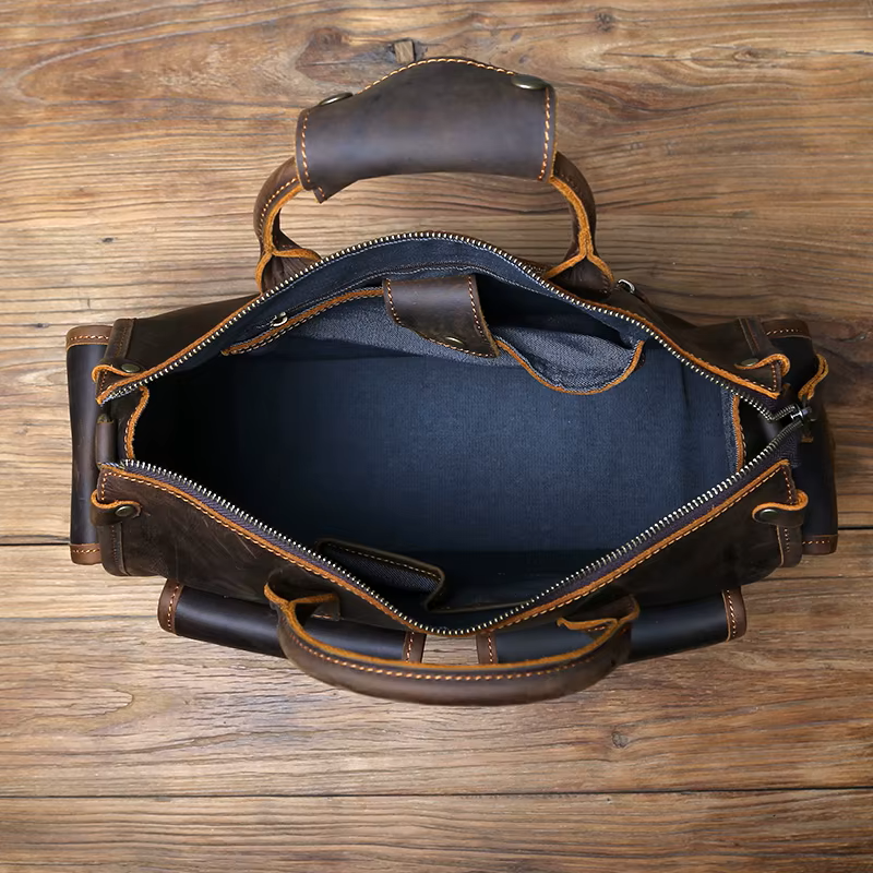 Vintage Leather Messenger Bag