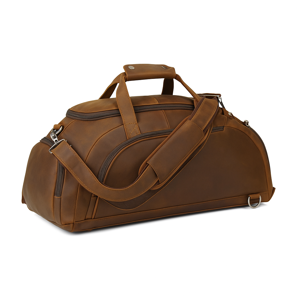 Convertible Vintage Cowhide Leather Travel Bag β 4-in-1 Versatility