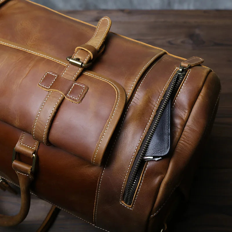 Voyager Leather Duffel Bag