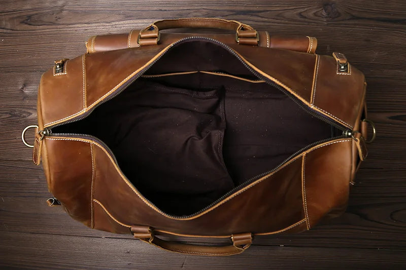Voyager Leather Duffel Bag
