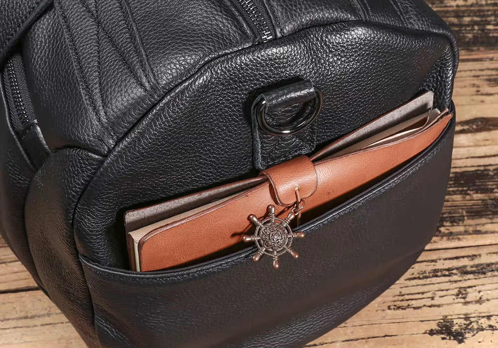 Genuine Leather Large Travel Duffel