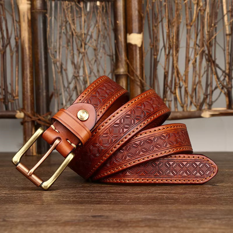 The Artisan Brass Buckle Belt