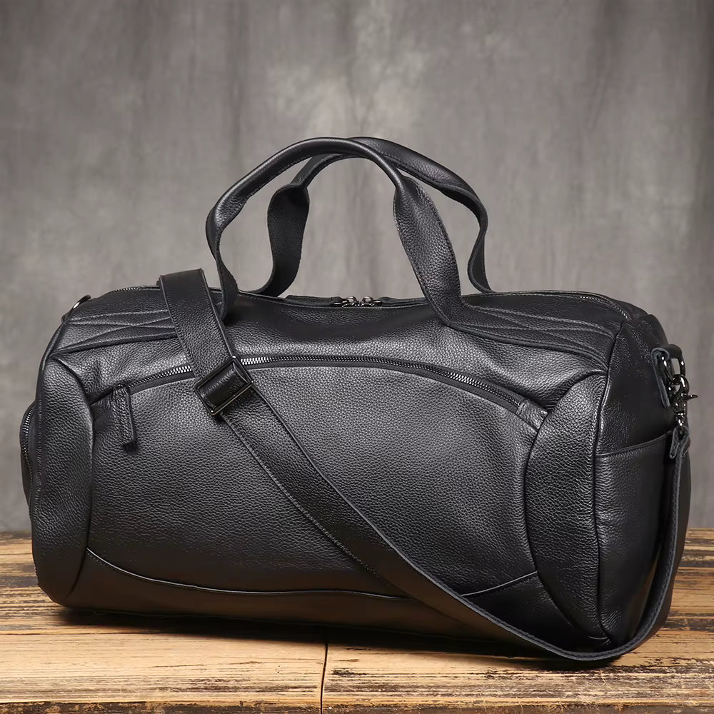 Genuine Leather Large Travel Duffel