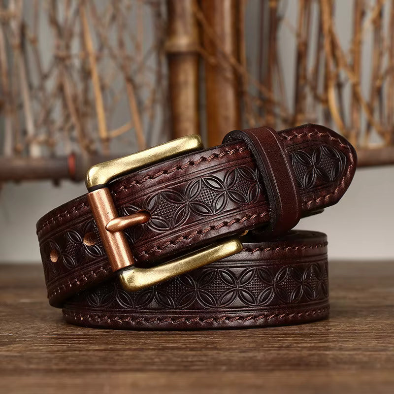 The Artisan Brass Buckle Belt
