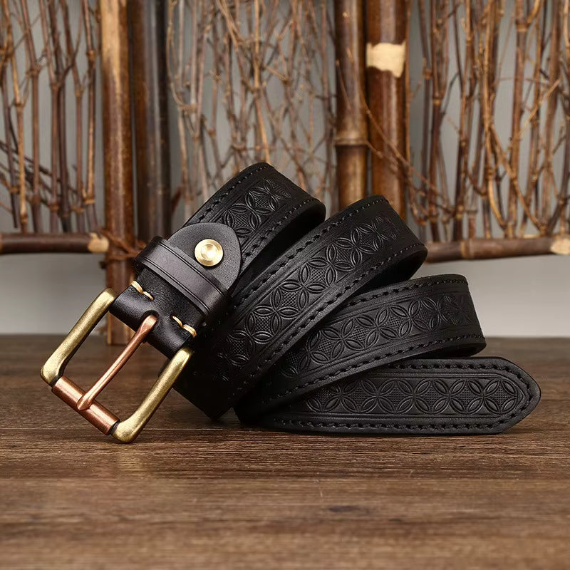 The Artisan Brass Buckle Belt
