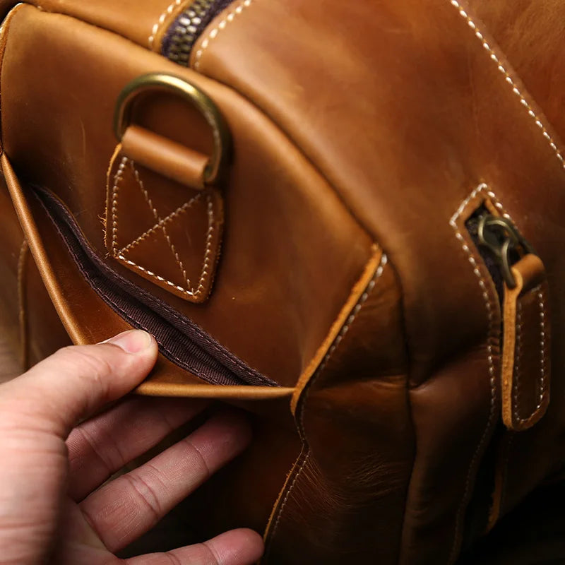 Voyager Leather Duffel Bag