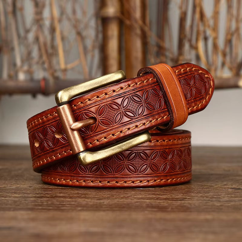 The Artisan Brass Buckle Belt