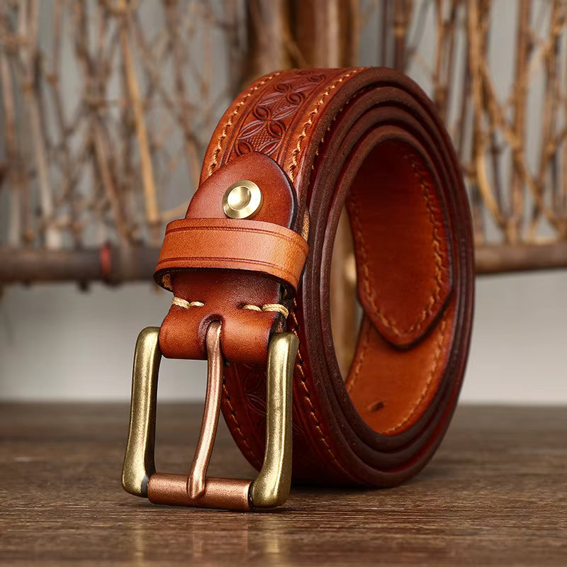 The Artisan Brass Buckle Belt