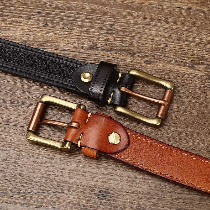 The Artisan Brass Buckle Belt