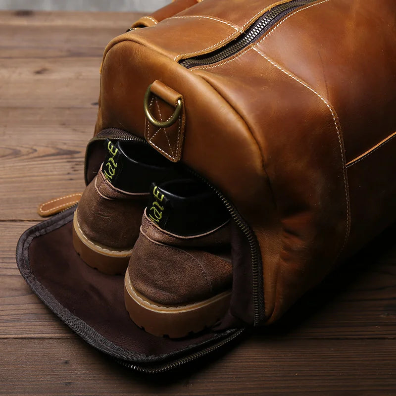 Voyager Leather Duffel Bag