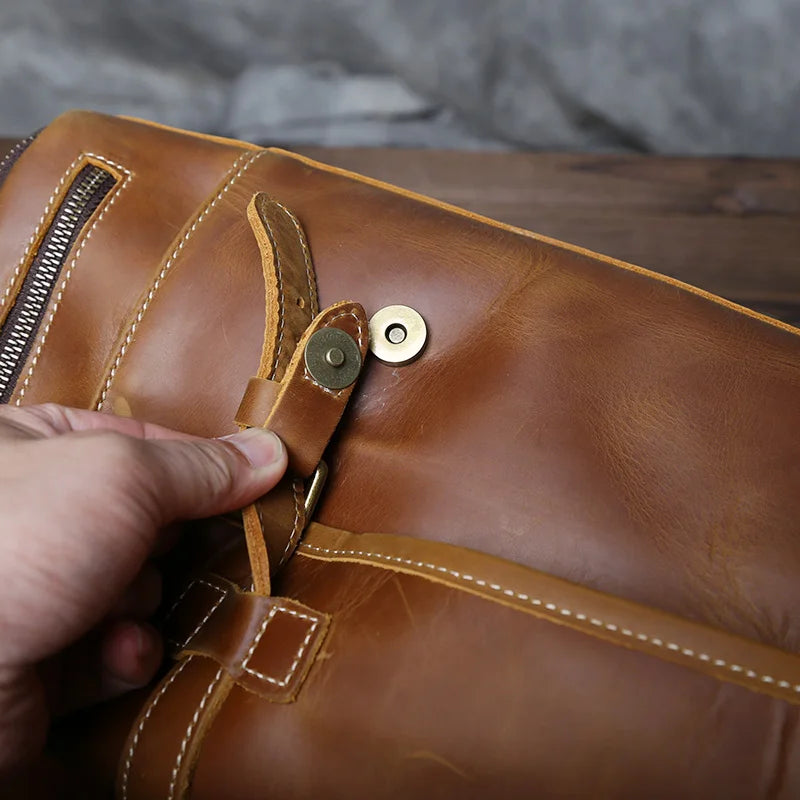 Voyager Leather Duffel Bag