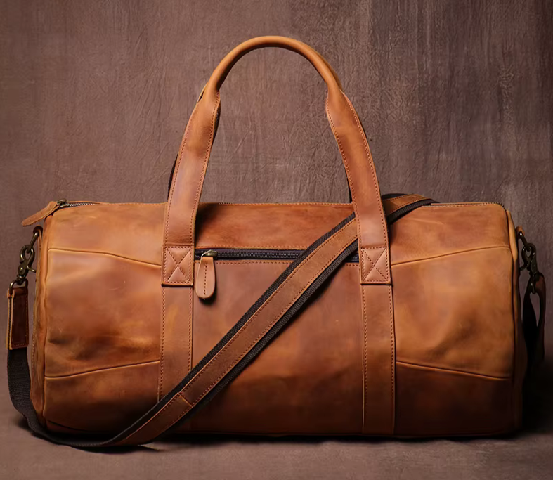 The Vintage Voyager Leather Duffel