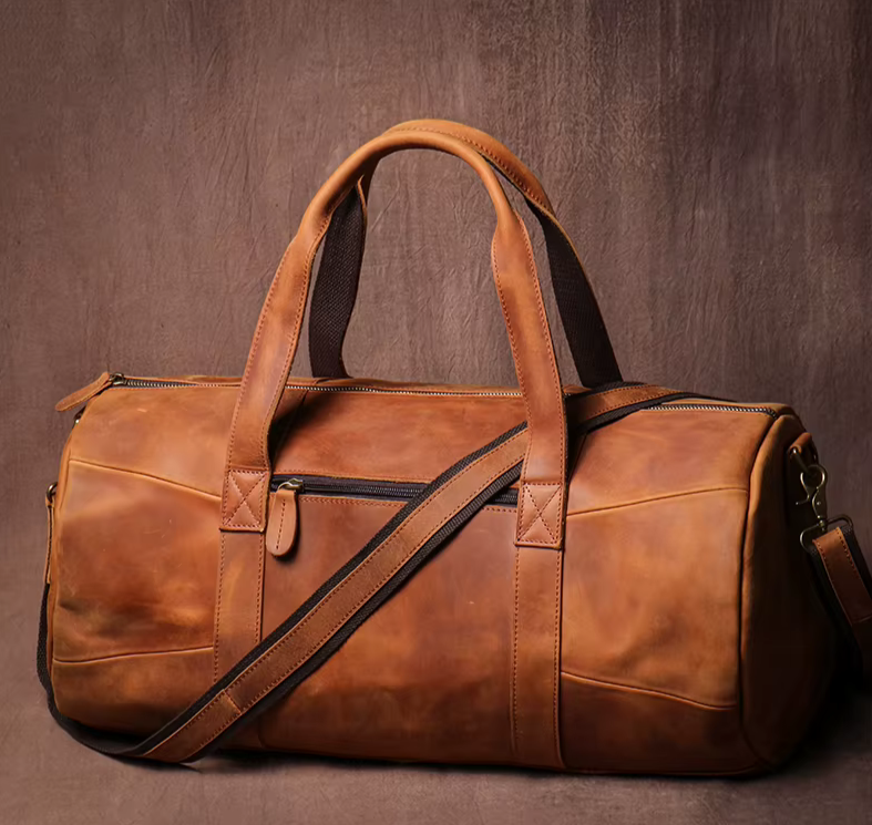 The Vintage Voyager Leather Duffel