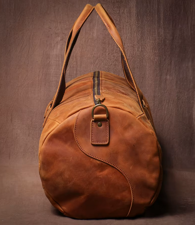 The Vintage Voyager Leather Duffel