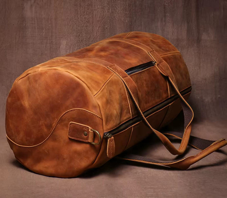 The Vintage Voyager Leather Duffel