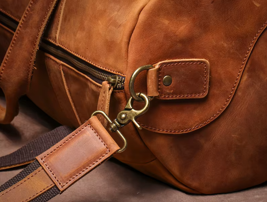 The Vintage Voyager Leather Duffel