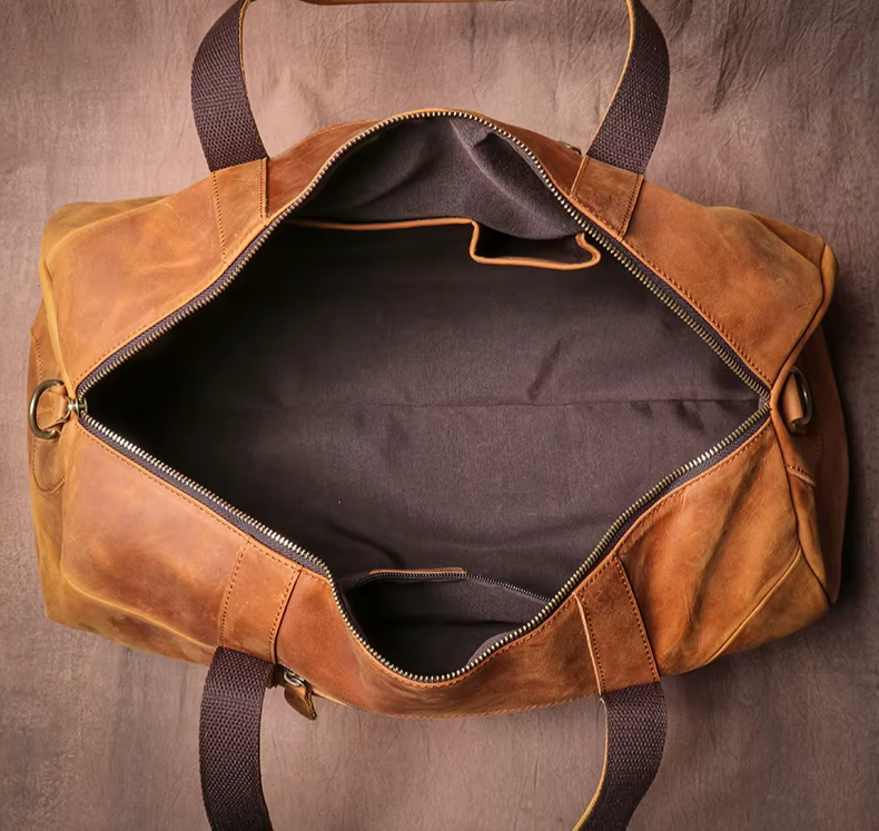 The Vintage Voyager Leather Duffel