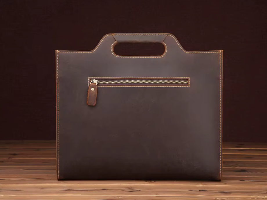 Crazy Horse Leather Business Briefcase