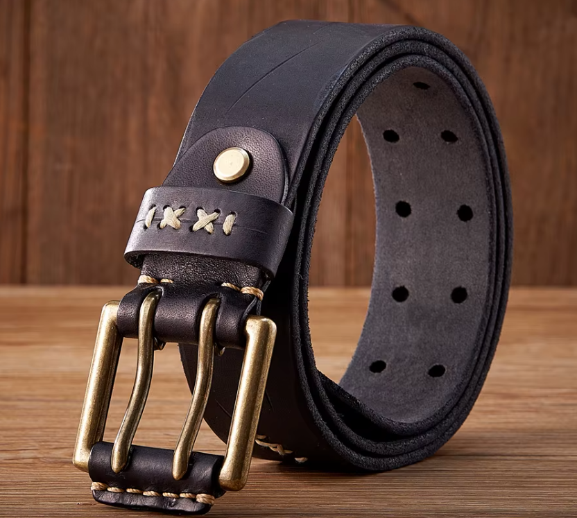 Heritage Brass Frame Leather Belt