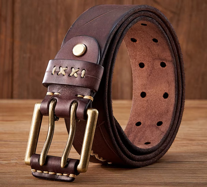 Heritage Brass Frame Leather Belt