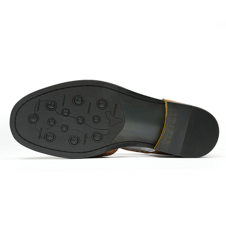 Woven Leather Strap Shoes