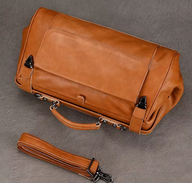The Executive Voyager Leather Duffel