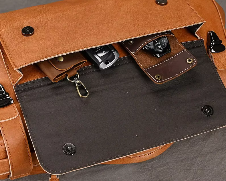 The Executive Voyager Leather Duffel