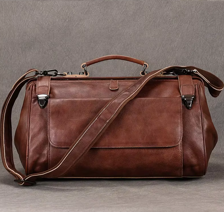 The Executive Voyager Leather Duffel