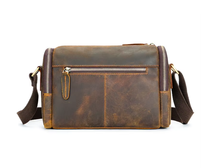 Men's Retro Leather Shoulder Bag