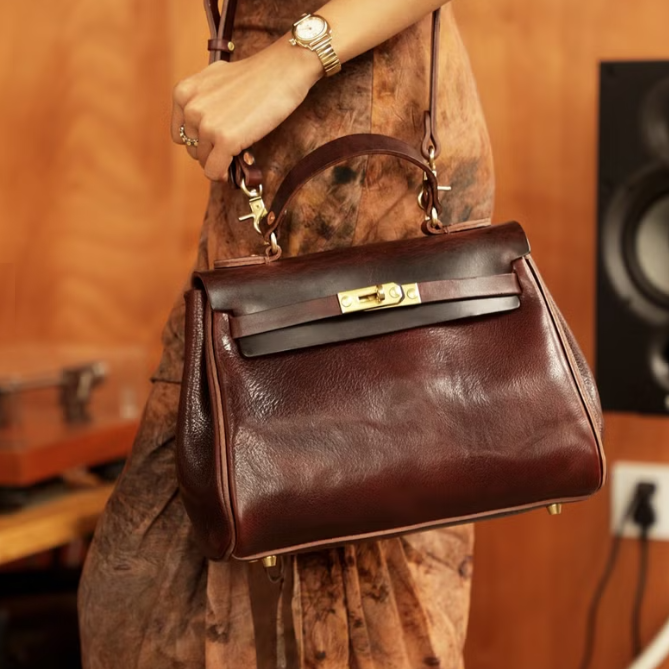 Vintage Revival Leather -Bag